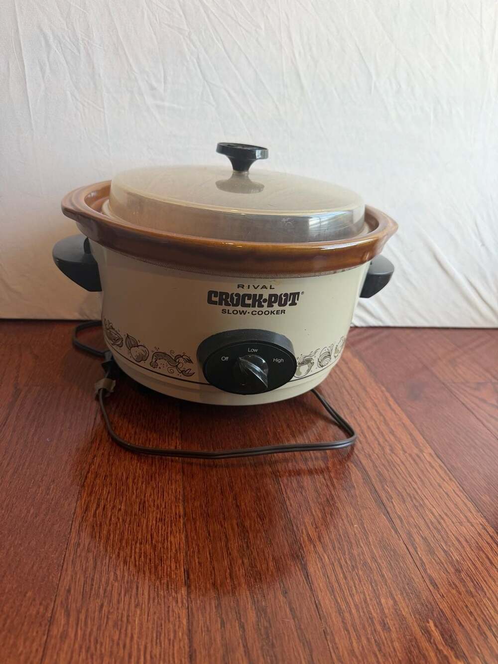 Vintage Rival Crock-Pot Slow Cooker with Removable Stoneware Insert